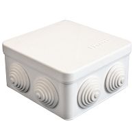 Коробка распределительная ЭПП ОП 105x105x56мм (4 ввода) IP54 белый картинка 